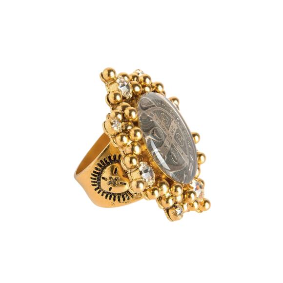 VIRGINS SAINTS & ANGELS VSA Cloister San Benito Ring Gold Size 6 - Picture 3 of 8